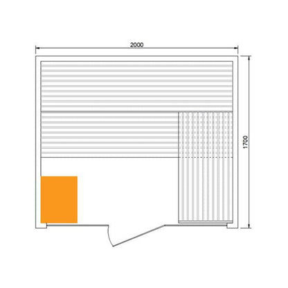 CenturaHeat Luxury Traditional Steam 5-6 Person Indoor Sauna - Your Fitness Hub