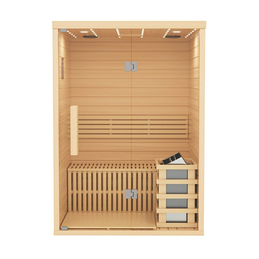 CenturaHeat Traditional Steam Double 2 Person Indoor Sauna - Your Fitness Hub
