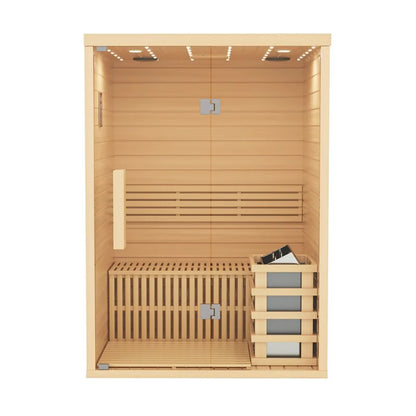 CenturaHeat - Traditional Steam Double 2 Person Indoor Sauna - HEAT-HS1003 - Your Fitness Hub