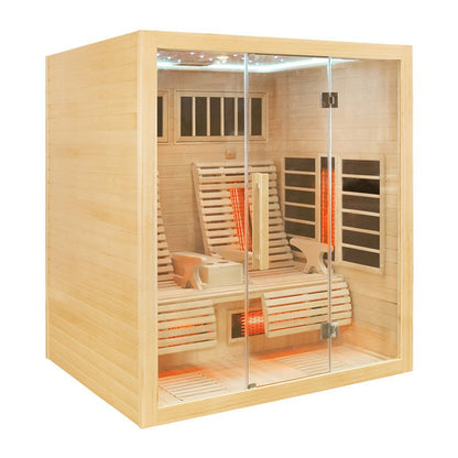 CenturaHeat 2 Person Infrared Light Relax Indoor Sauna - Your Fitness Hub