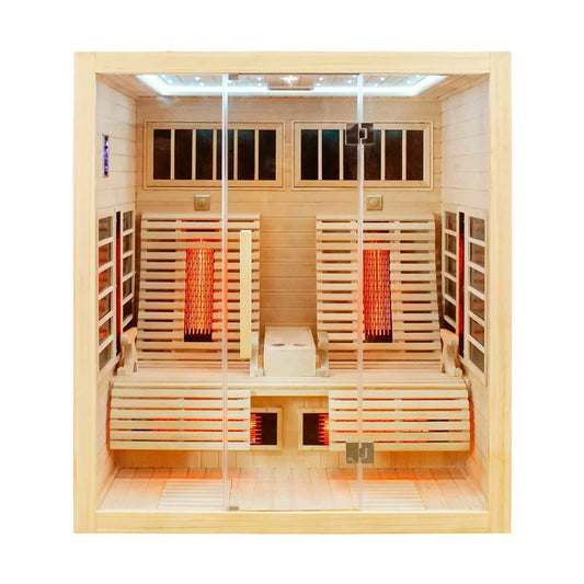 CenturaHeat 2 Person Infrared Light Relax Indoor Sauna - Your Fitness Hub