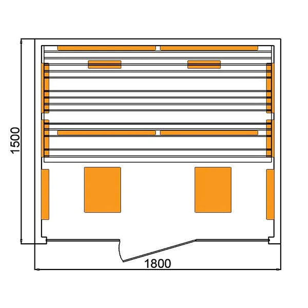 CenturaHeat - 2 Person Infrared Light Relax Sauna