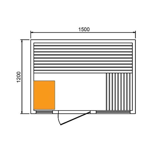 CenturaHeat - 3 Person Outdoor Dry Sauna