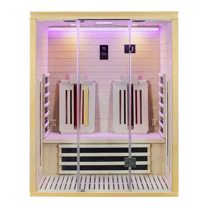 CenturaHeat 2 Person Full Spectrum Infrared Light Indoor Sauna - Your Fitness Hub
