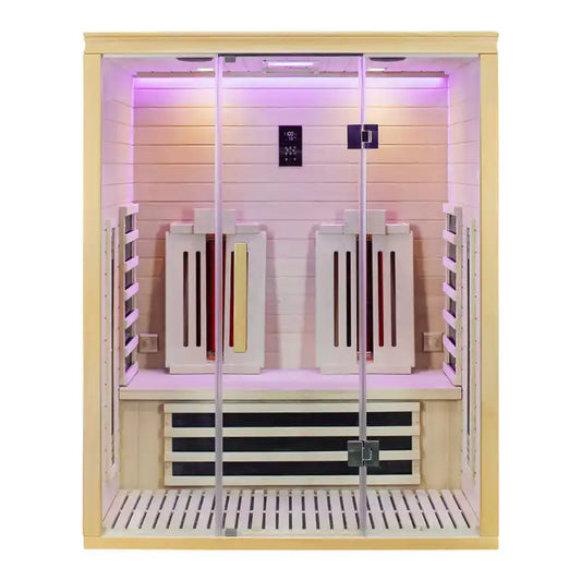 CenturaHeat 2 Person Full Spectrum Infrared Light Indoor Sauna - Your Fitness Hub