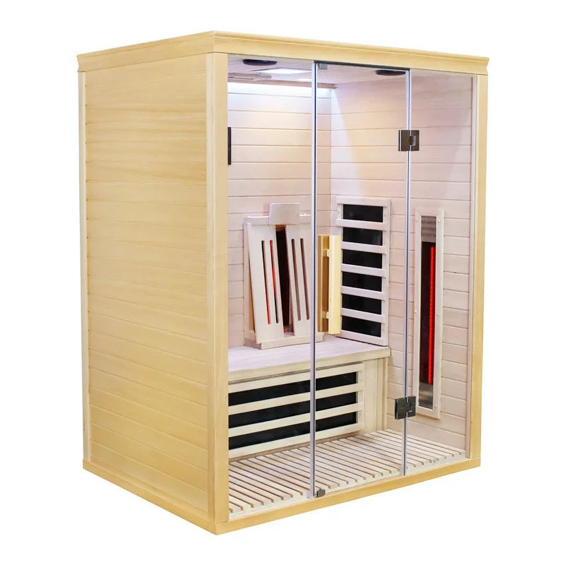 CenturaHeat 2 Person Full Spectrum Infrared Light Indoor Sauna - Your Fitness Hub