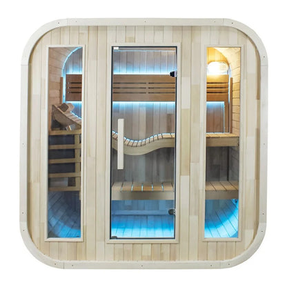 CenturaHeat - 2-4 Person Outdoor Square Sauna