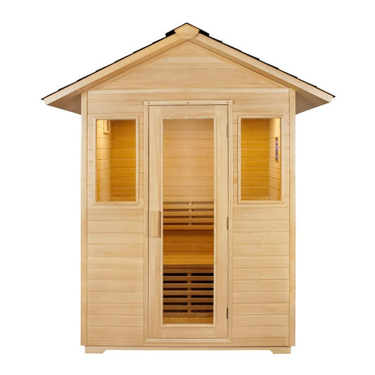 CenturaHeat - 3 Person Traditional Outdoor Sauna Room - HS-D001