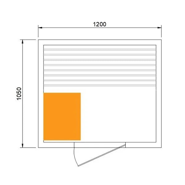 CenturaHeat - 2 Person Outdoor Sauna House - HS-D002