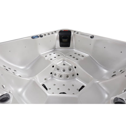 CenturaHeat - Matterhorn Premium 5 Seater Spa Hot Tub – White Pearlescent