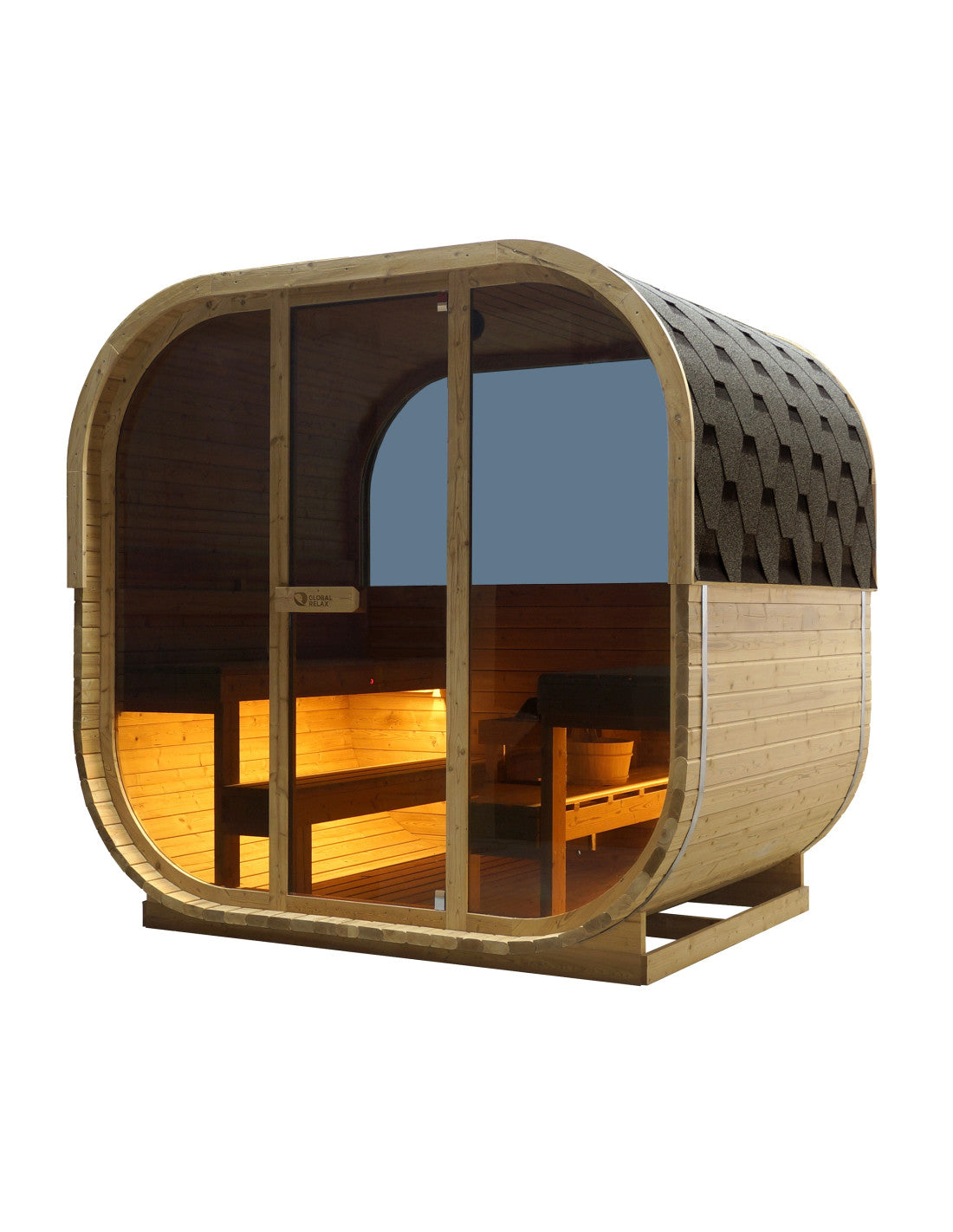 Global Relax - DHARANI CUBE - Outdoor Steam Sauna - 6 People