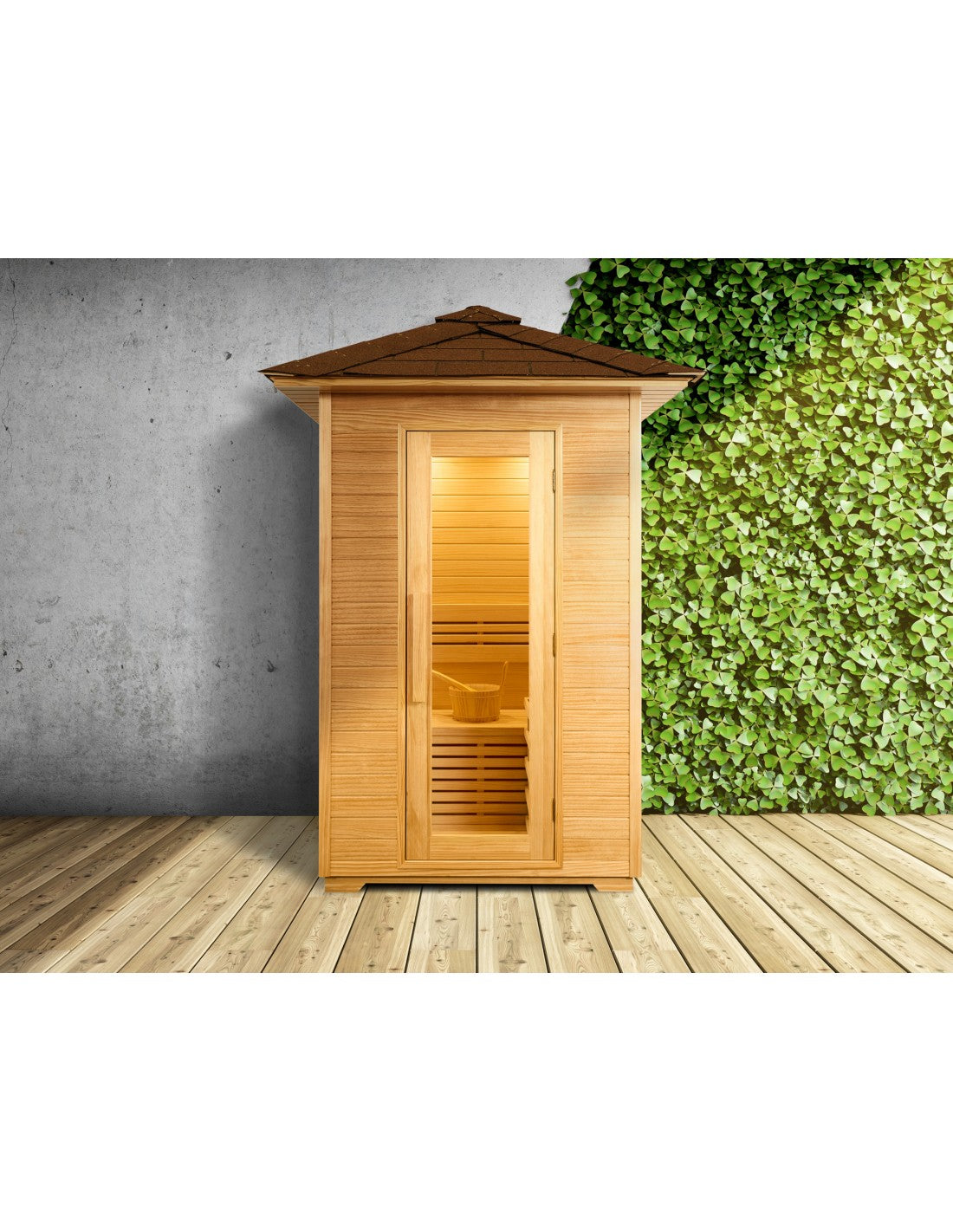 Global Relax - DHARANI S2 OUTDOOR - Steam Sauna For 1/2 People