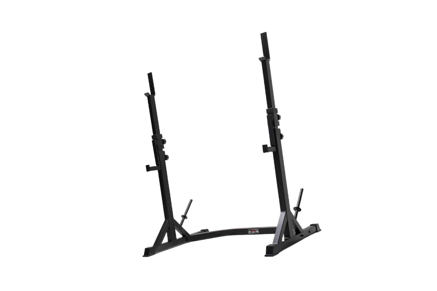 York Barbell C19S Squat Stands With Drop Hooks, Plate Storage