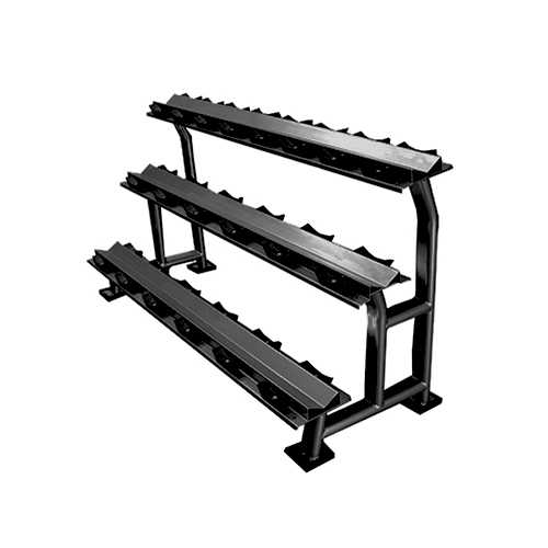 Gym Gear - 10 Pair / 3 Tier Storage Rack