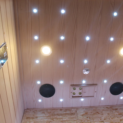 CenturaHeat - Double Bench Electric Steam Combined Sauna