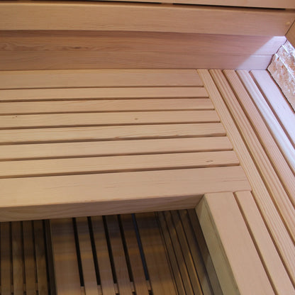 CenturaHeat - Luxury Steam Traditional Indoor Sauna with Glass Door