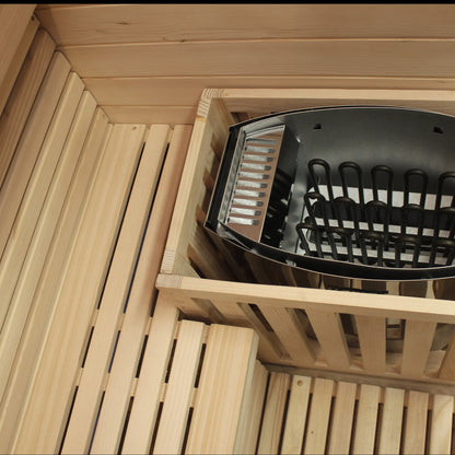 CenturaHeat - Luxury Steam Traditional Indoor Sauna with Glass Door