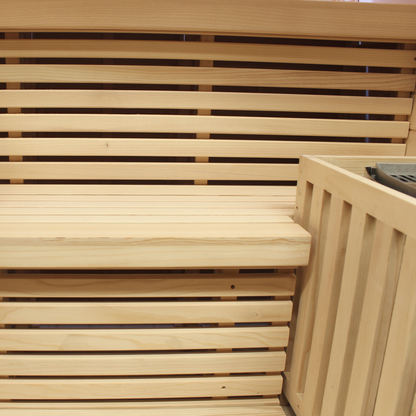 CenturaHeat Luxury Steam Traditional Indoor Sauna with Glass Door - Your Fitness Hub