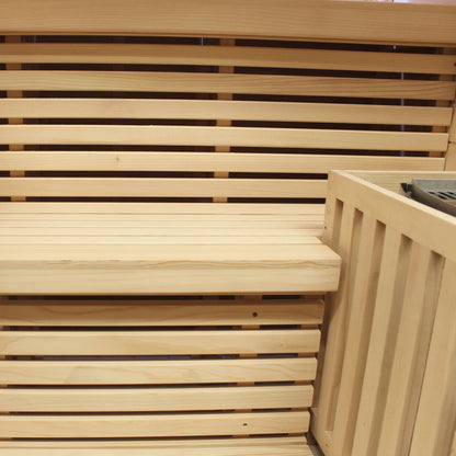 CenturaHeat - Luxury Steam Traditional Indoor Sauna with Glass Door