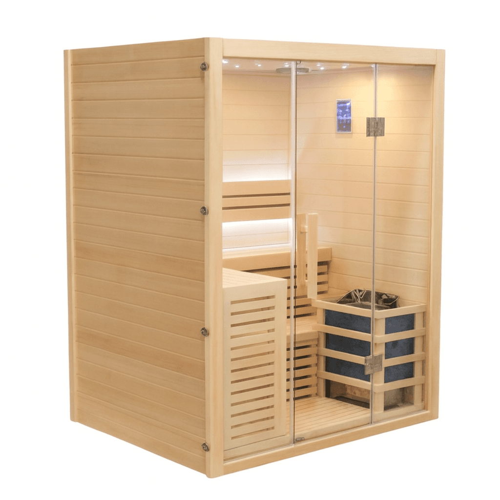 CenturaHeat - Luxury 3-4 Person Steam Indoor Sauna (No Stones)