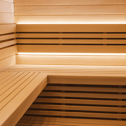 CenturaHeat - Luxury 3-4 Person Steam Indoor Sauna (No Stones)