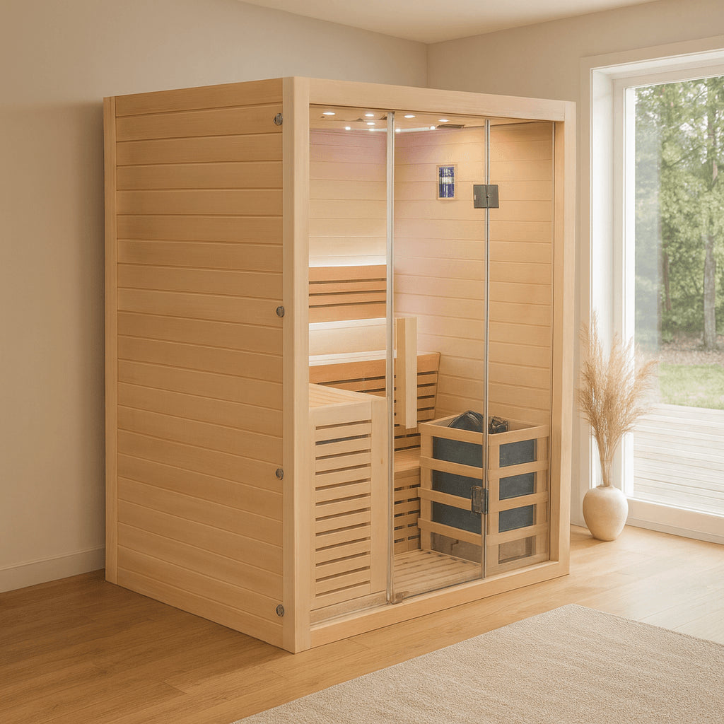 CenturaHeat - Luxury 3-4 Person Steam Indoor Sauna (No Stones)