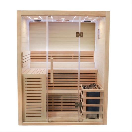 Centuraheat Luxury 3-4 Person Steam Indoor Sauna - Your Fitness Hub
