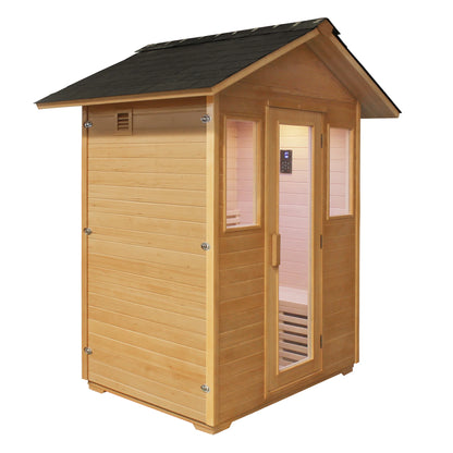 CenturaHeat - 3 Person Traditional Outdoor Sauna Room - HEAT-HS5001