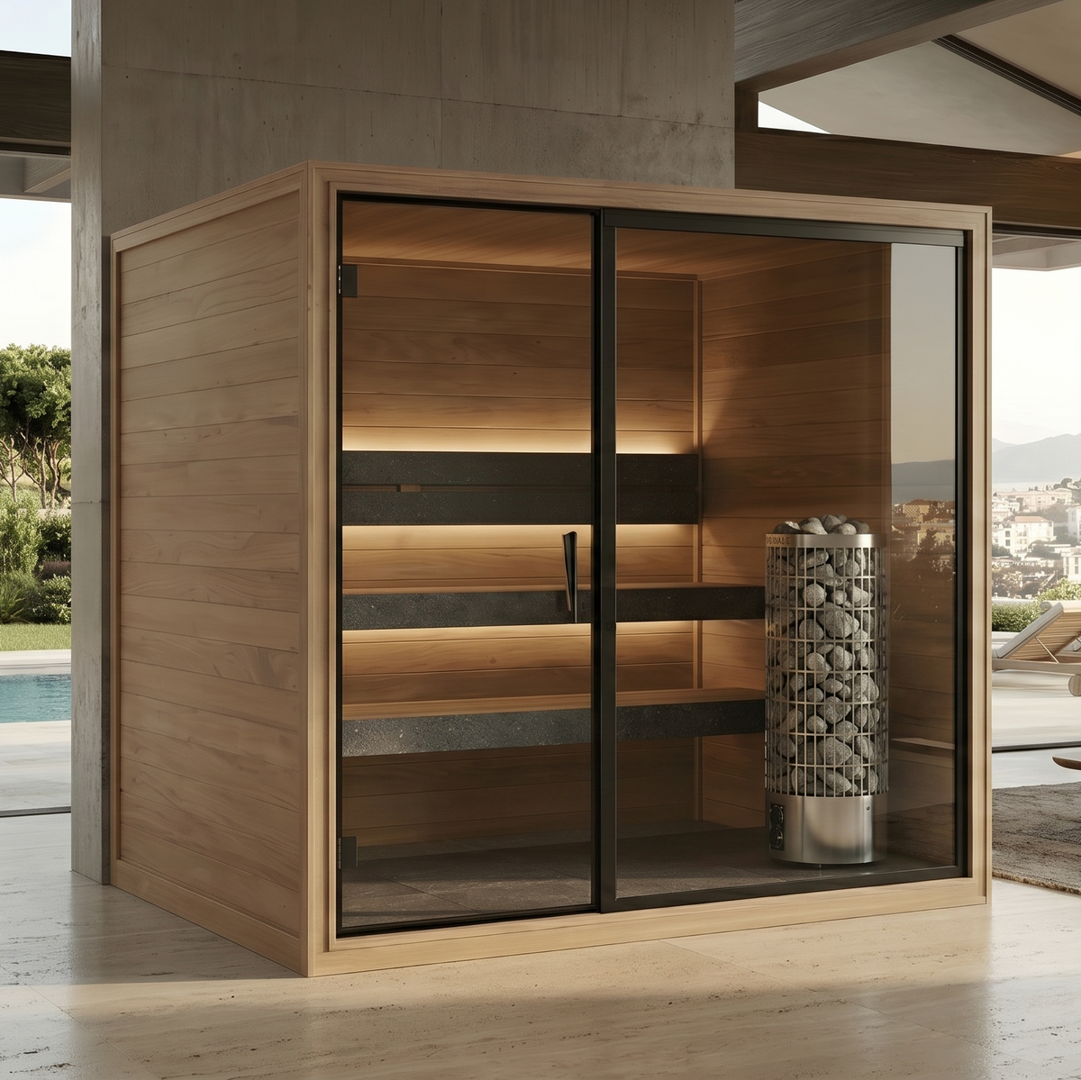 Thermo Black 220 Indoor Steam Sauna - Your Fitness Hub