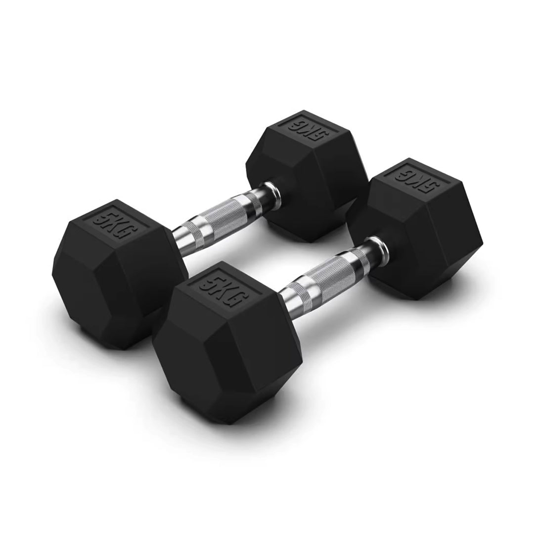 JLC HEX Dumbbells - Rubber Sets