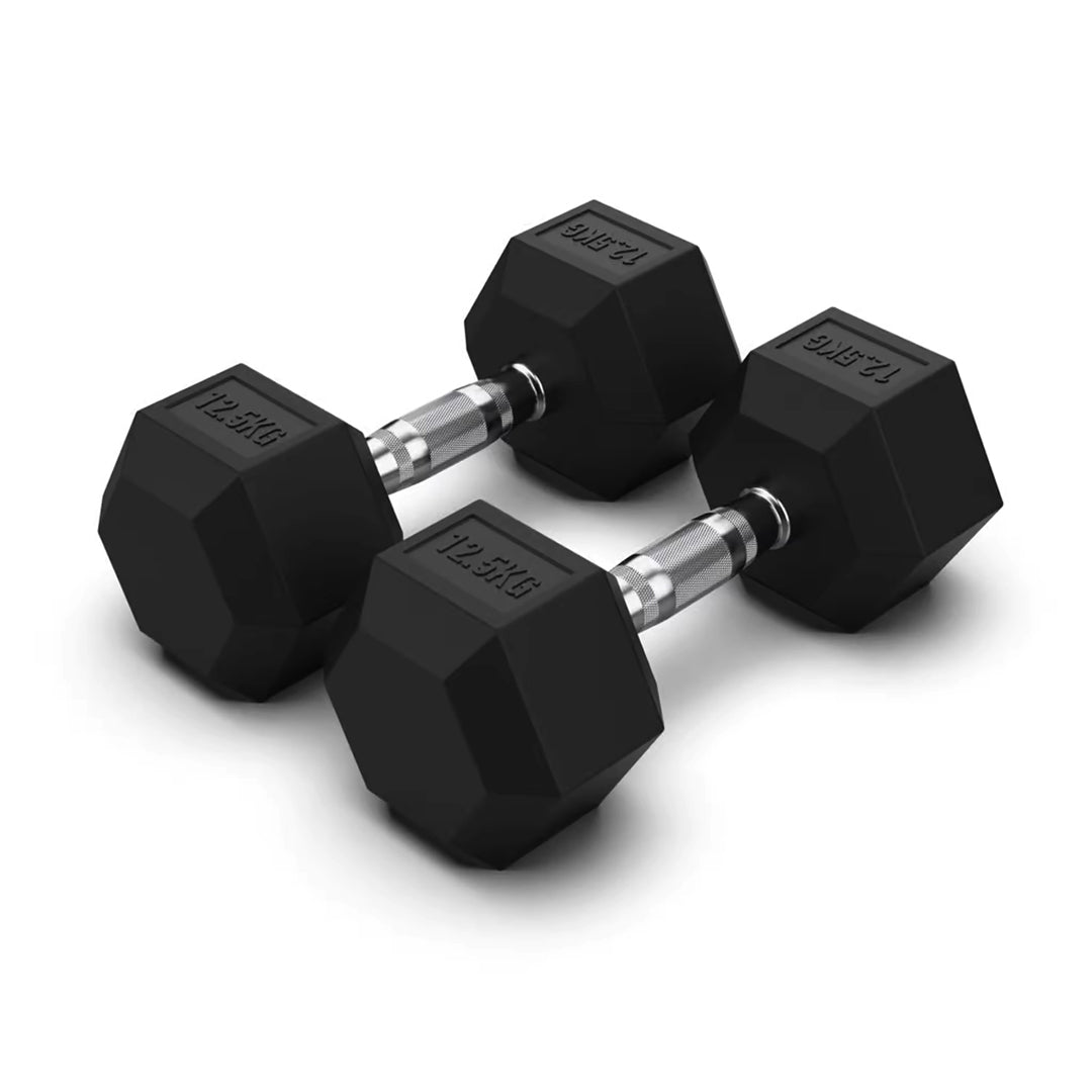 JLC HEX Dumbbells - Rubber Sets