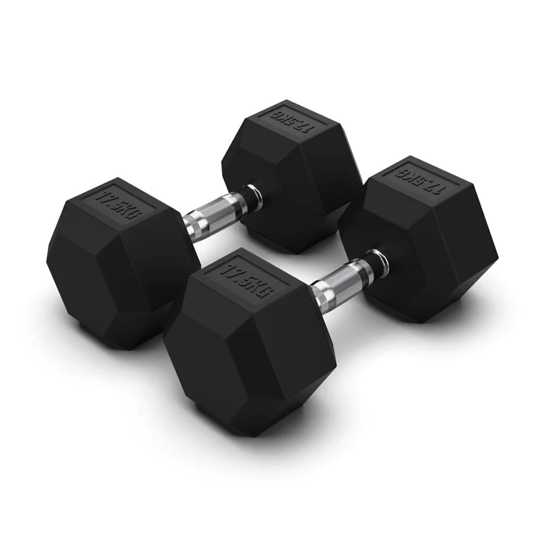 JLC HEX Dumbbells - Rubber Sets