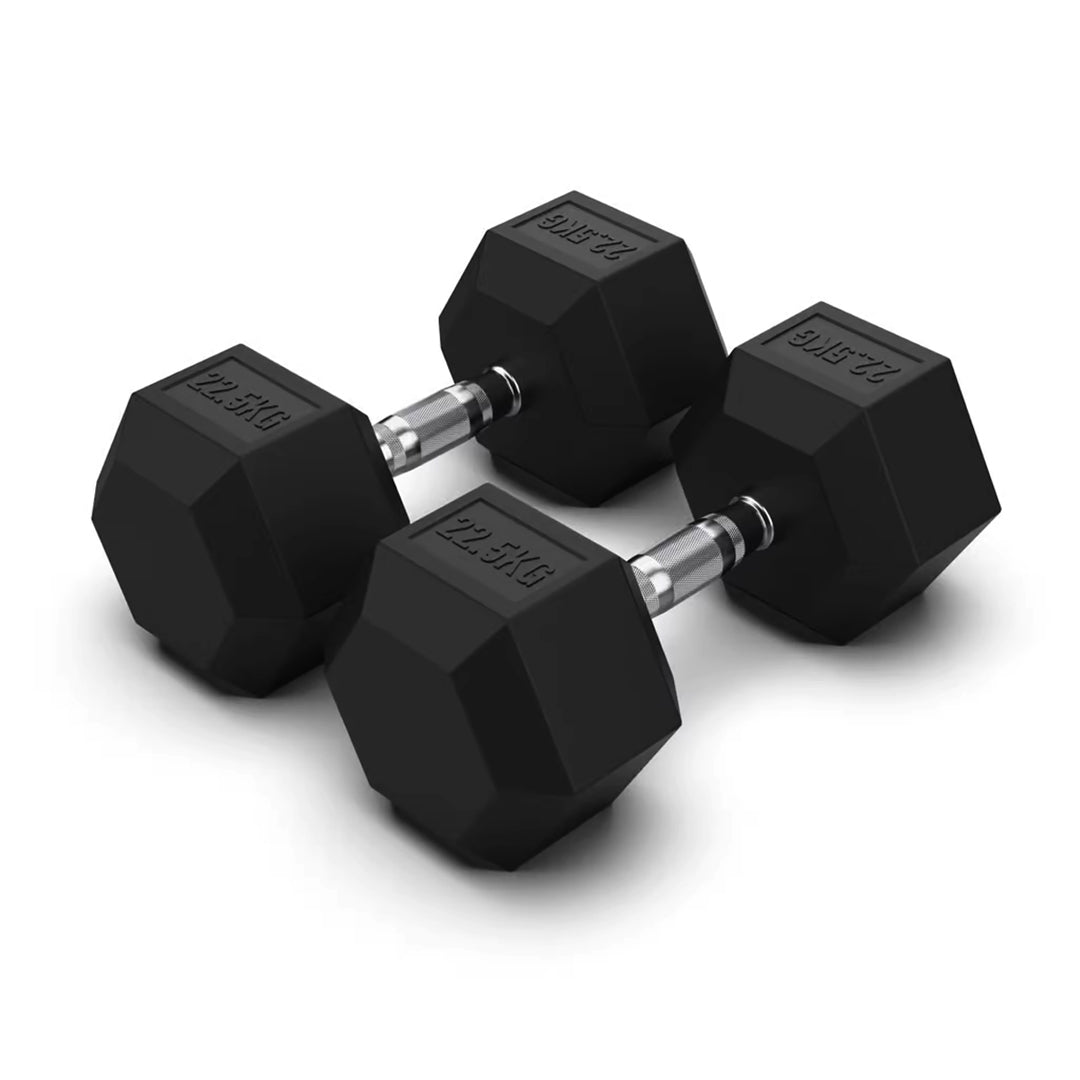 JLC HEX Dumbbells - Rubber Sets