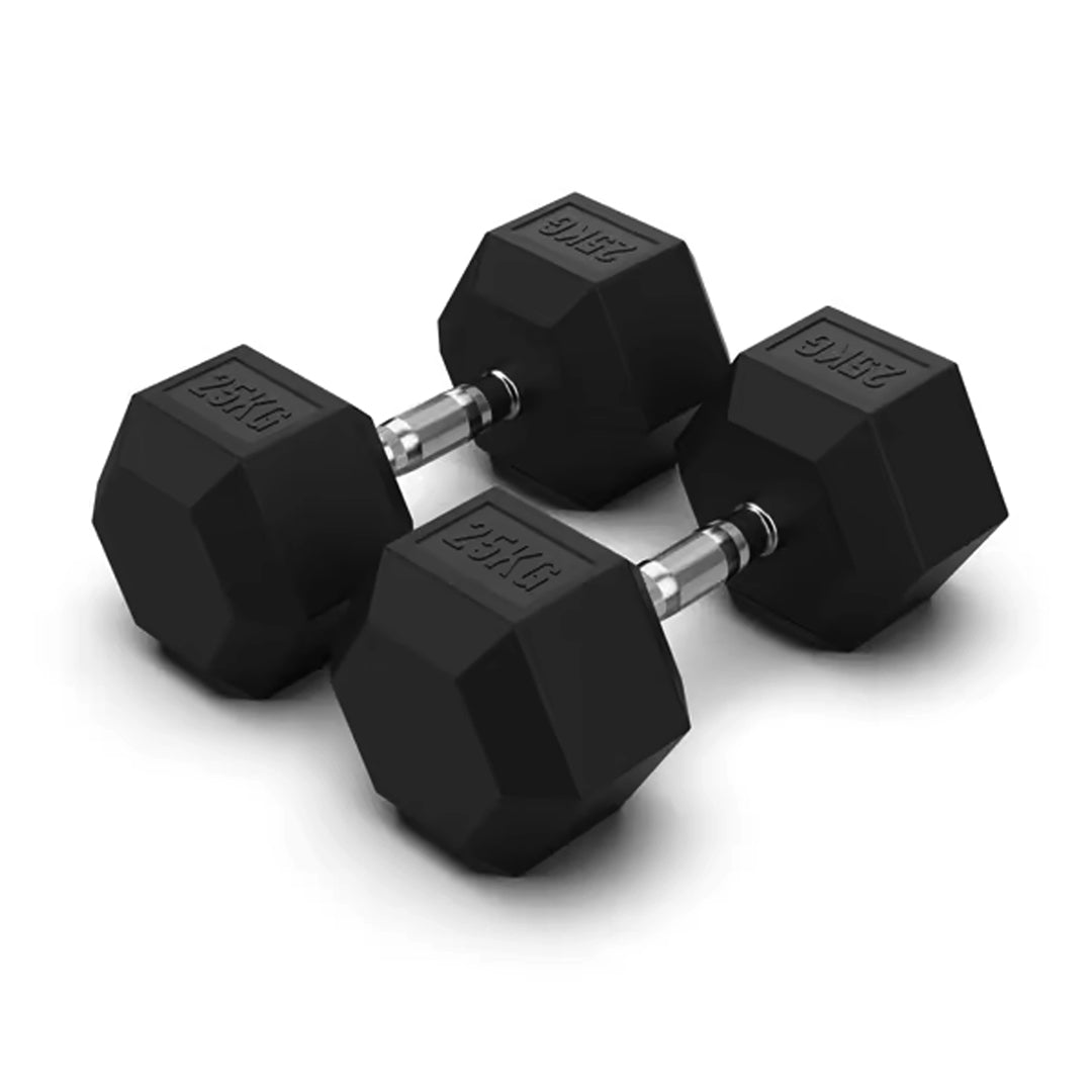 JLC HEX Dumbbells - Rubber Sets