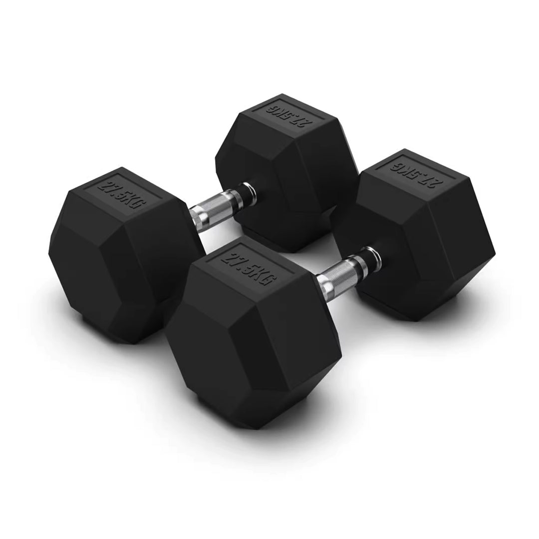 JLC HEX Dumbbells - Rubber Sets