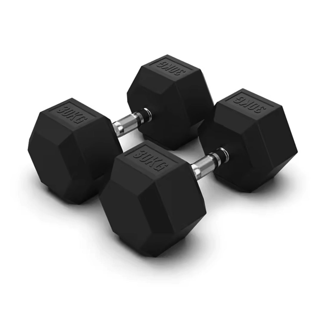 JLC HEX Dumbbells - Rubber Sets