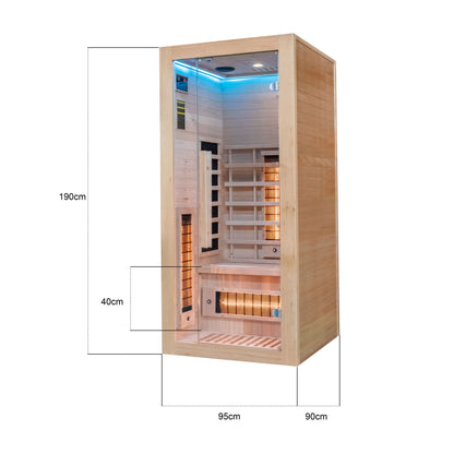 Miracle Sauna - 1 Person Far Infrared Sauna