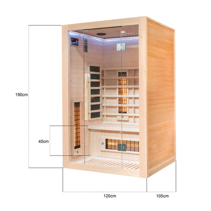 Miracle Sauna - 2 Person Far Infrared Sauna