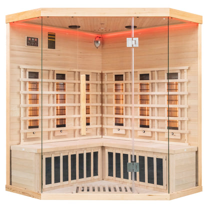 Miracle Sauna - 4 Person Corner Far Infrared Sauna