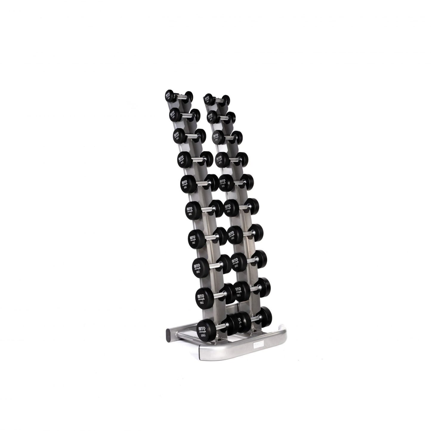 MYO Strength 1kg – 10kg Urethane Dumbbell Set (1kg Increments)