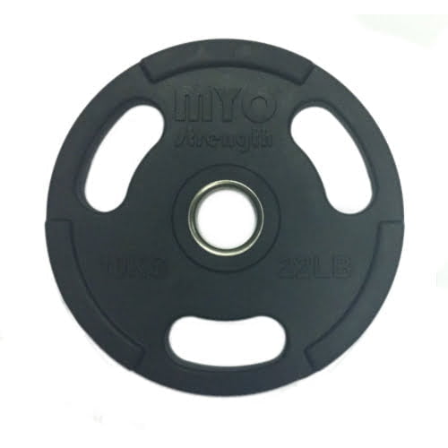 MYO Strength Olympic Rubber Coated Discs – Black