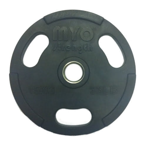 MYO Strength Olympic Rubber Coated Discs – Black