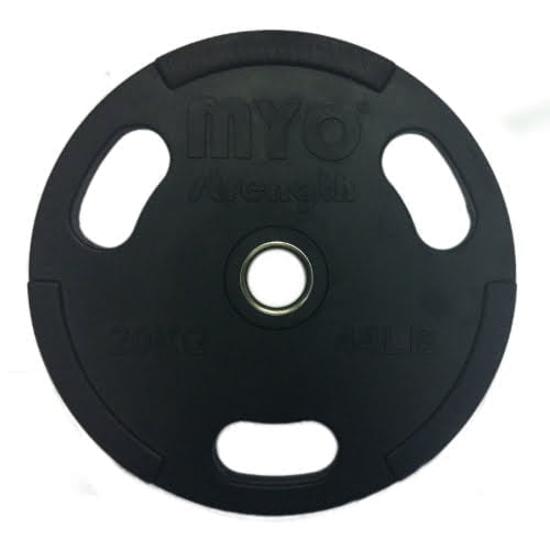 MYO Strength Olympic Rubber Coated Discs – Black