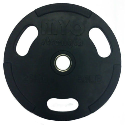 MYO Strength Olympic Rubber Coated Discs – Black