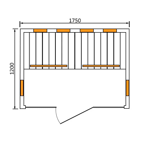 CenturaHeat - 4 Person Glass Sauna Room