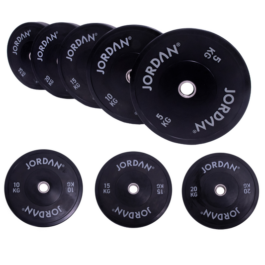 JORDAN HG Black Rubber Bumper Weight Plate Set