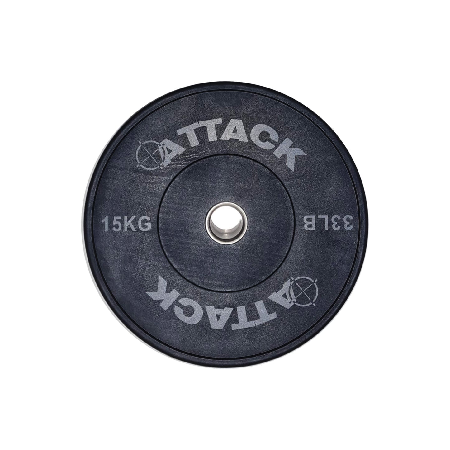 Attack Strength Olympic Solid Rubber Black Bumper Plates