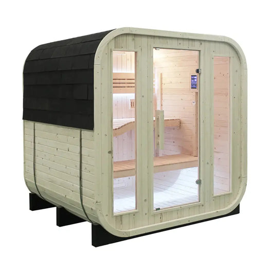 CenturaHeat 2-4 Person Steam Outdoor Square Sauna - Your Fitness Hub
