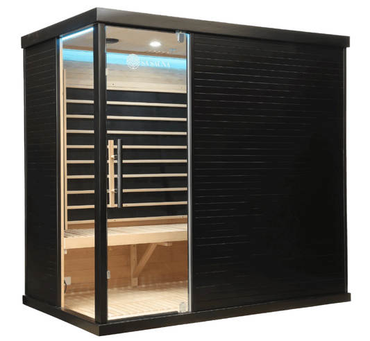 Miracle Sauna - Premium Black Box Far Infrared Sauna: 4 Person