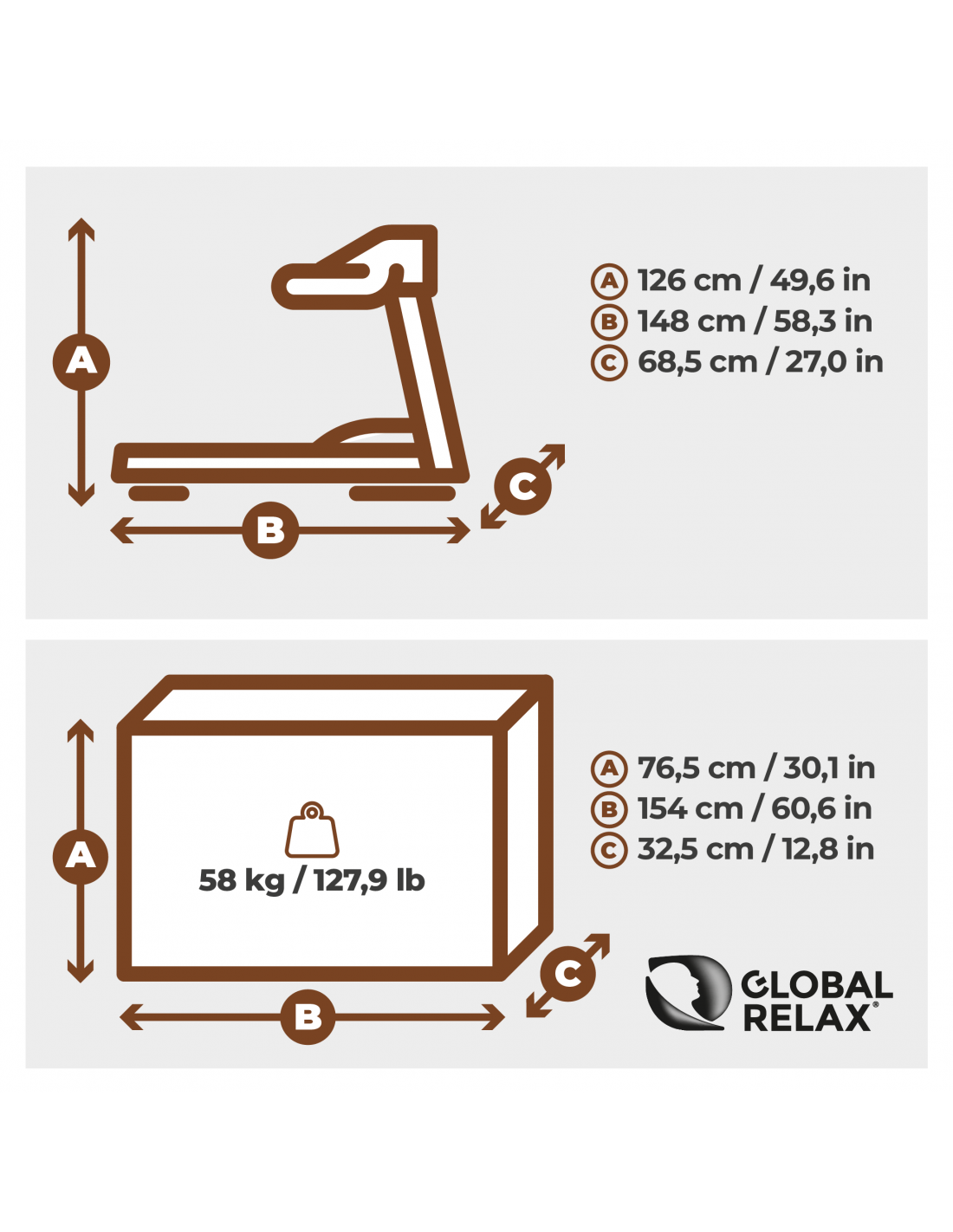 Global Relax - KEIZAN X7 Treadmill